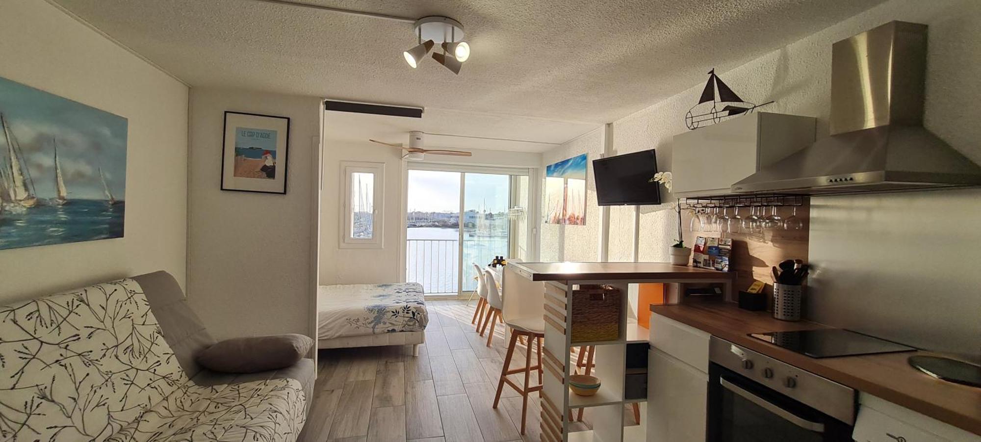 Appartement Vue Exceptionnelle Sur La Mer, Piscine, Parking Prive - Sur L'Ile Des Pecheurs Agde Kültér fotó